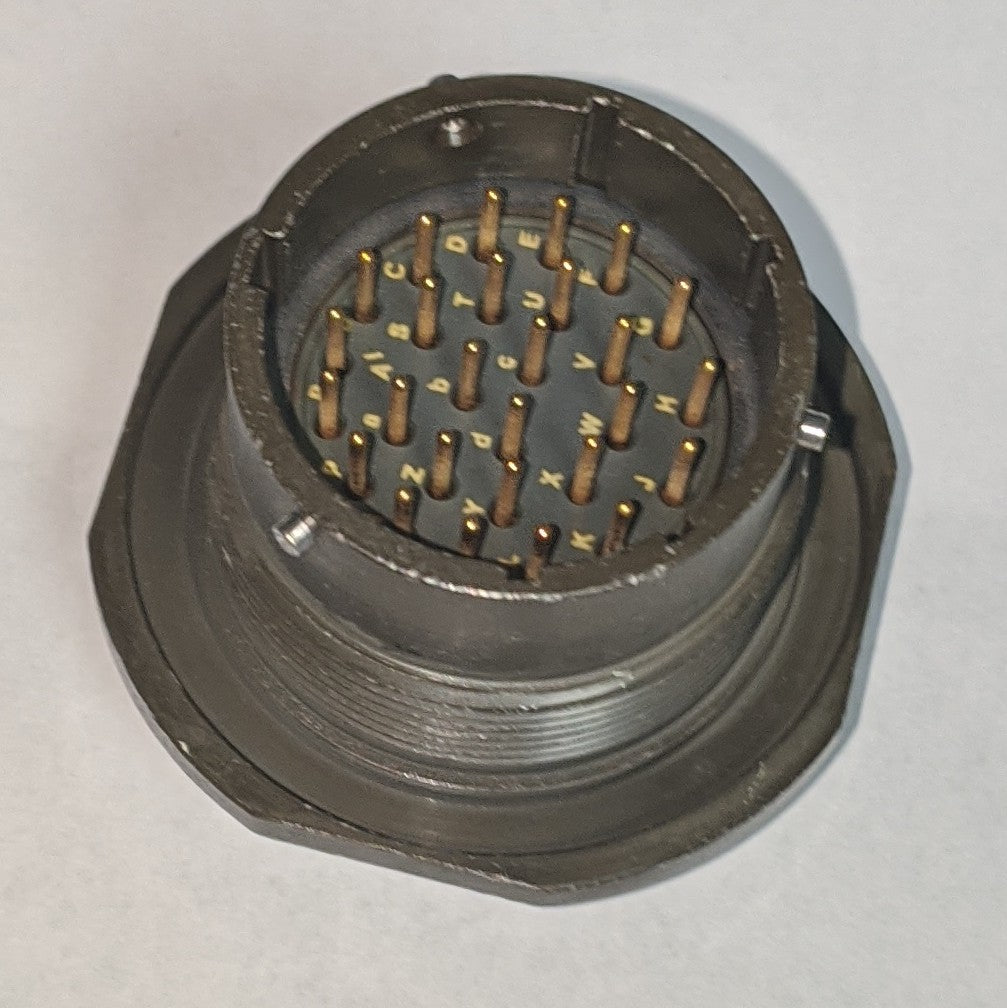 ( OS_851-07A20-27P50-46 ) SOURIAU CONNECTOR 26 Position Circular Connector Receptacle, Male Pins Solder