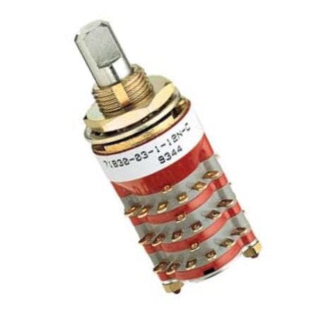 ( OS_71AD30-01-3-AJN ) Grayhill Inc. Rotary Switch 2 ~ 4 Position 3P4T 250mA (AC/DC) 115VAC Panel Mount