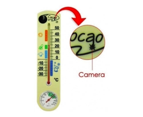 Thermometer With Covert Camera - 4gb Internal (azco_AZCAM-THERM)