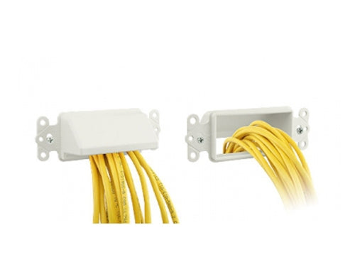 Decora Style Horizontal Entrance Plate Reversible - White (azco_AZDSR503W)