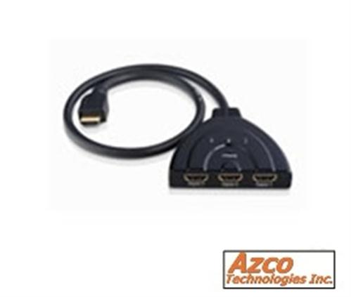 HDMI Switcher. It can easily switches three sources to one display. azco_AZHDMIS13