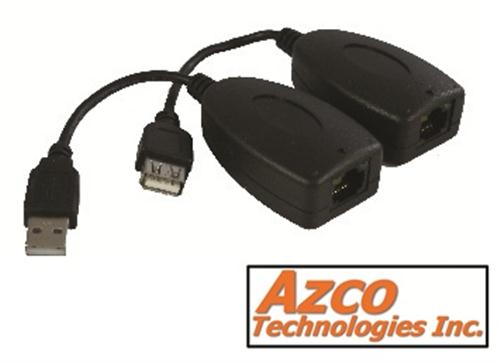 USB Extender over Cat5e/6 - 200ft (PAIR) azco_AZUSB