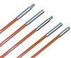 "Plastic Coated Fiberfish II Rod Kit, Wire Installation Rods, 3' lengths x 3/16" (24' Total Length) Diameter Orange" (besm_PCF208)