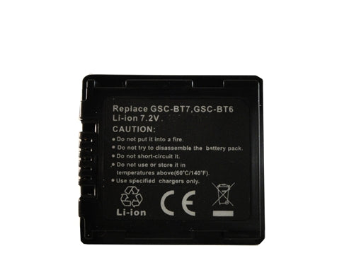 REPL. TOSHIBA GSC-BT7 7.2V LI-ION (CAM-GSCBT7)
