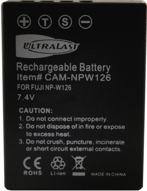 REPL. FUJI NP-W126 7.4V LI-ION (CAM-NPW126)