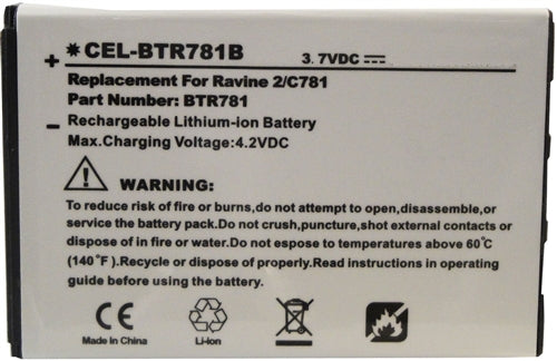 REPL. CASIO RAVINE 2 BATTERY (CEL-BTR781B)