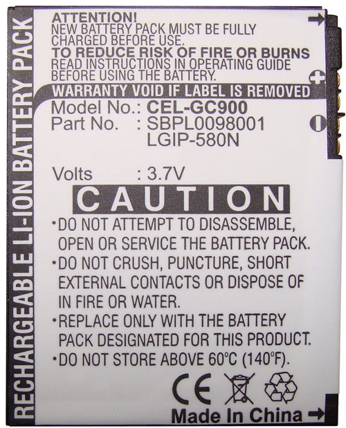 REPL. GC900 BATTERY (CEL-GC900)