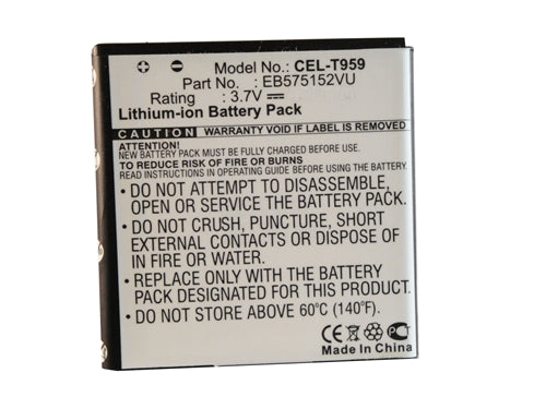 REPL. SAMSUNG SGH-T959 BATTERY (CEL-T959)