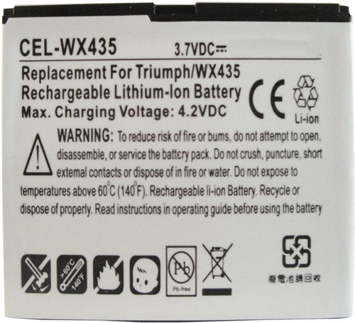 REPL. MOTOROLA TRIUMPH BATTERY (CEL-WX435)