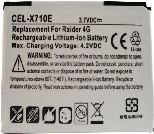 REPL. HTC RAIDER 4G/X710E BATTERY (CEL-X710E)