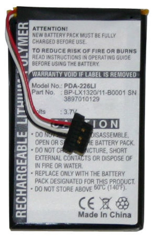 REPL. MITAC MIO C320 BATTERY (PDA-226LI)