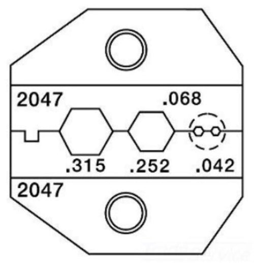 DIE RG58/BELDEN-8281 50-75 OHM BLISTER (PA2047)