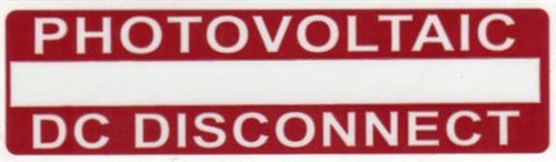 Printable Solar Label (596-00238)
