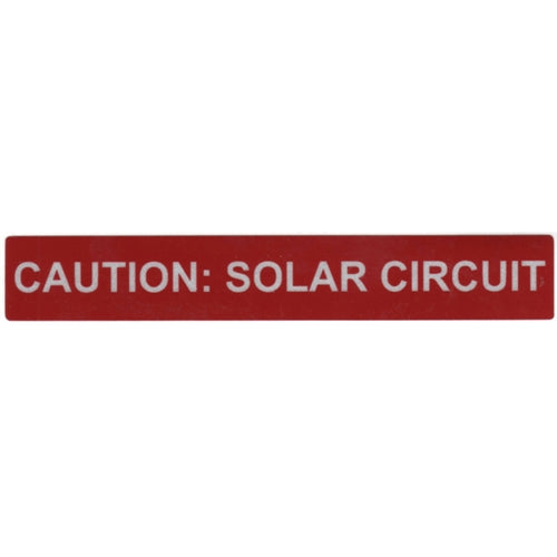 Pre-Printed Reflective Solar Label (596-00247)