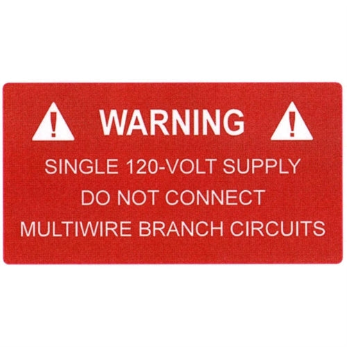 Pre-Printed Solar Label (596-00325)
