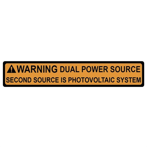 Solar Label (596-00495)