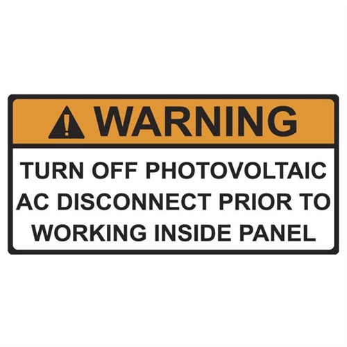Solar Label (596-00499)