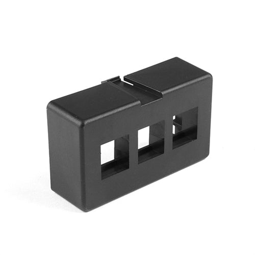 Modular Furniture Faceplate 3 Port (FPFURN3-BLK)