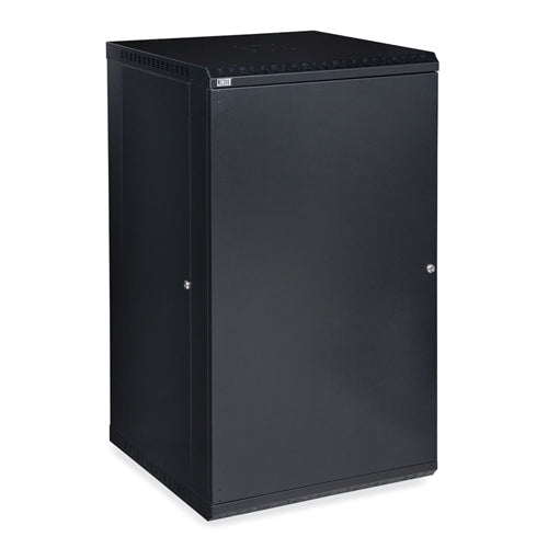 22U LINIER Fixed Wall Mount Cabinet - Solid Door (3141-3-001-22)