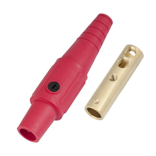 CLS Series Inline Single Pin Connector (400A / 600V) #2 - 2/0 AWG Female - Red (C ) (CLS20FB-C)