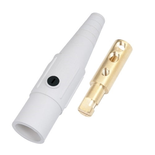 CL Series Inline Single Pin Connector (400A / 600V) #2 - 2/0 AWG Male - White (B) (CLS20MB-B)