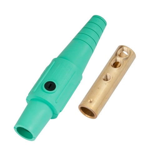 CLS Series Inline Single Pin Connector (400A / 600V) #6 - #2 AWG Female - Green (E) (CLS2FB-E)