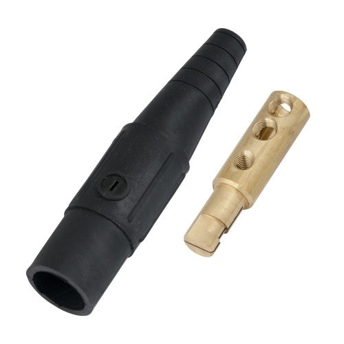CLS Series Inline Single Pin Connector (400A / 600V) #6 - #2 AWG Male - Black (A) (CLS2MB-A)