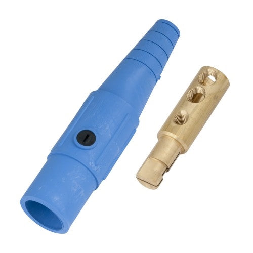 CLS Series Inline Single Pin Connector (400A / 600V) #6 - #2 AWG Male - Blue (D) (CLS2MB-D)