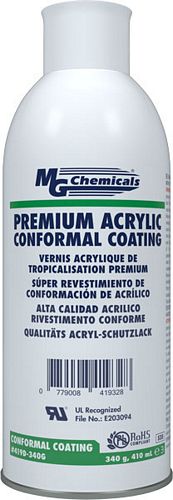 PREMIUM ACRYLIC CONFORMAL COATING, IPC 830, UL 94V-0 (FILE # E203094) (mg_419D-340G)