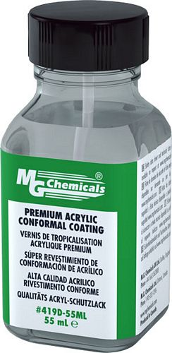 PREMIUM ACRYLIC CONFORMAL COATING, IPC 830, UL 94V-0 (FILE # E203094) (mg_419D-55ML)