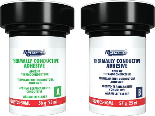 ADHESIVE - THERMAL CONDUCTIVE EPOXY, SLOW CURE (RATIO 1:1) (mg_8329TCS-50ML)
