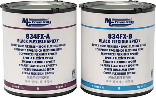 Black Flexible Epoxy Thermally Conductive  Flame Retardant Encapsulating and Potting Compound (mg_834FX-1.7L)
