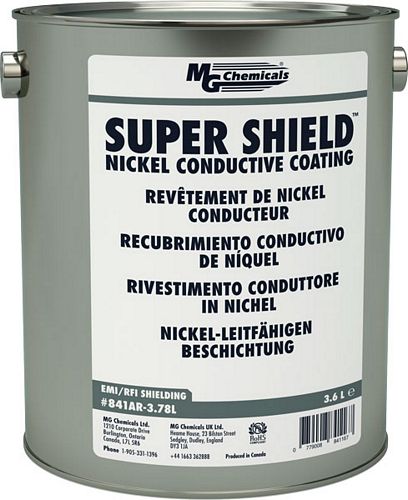 SUPER SHIELDÂ Nickel Conductive Coating - UL Recognized (mg_841AR-3.78L)