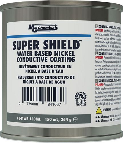 SUPER SHIELDÂ Water Based Nickel Conductive Coating (mg_841WB-150ML)