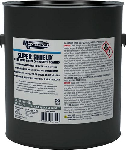 SUPER SHIELDÂ Water Based Nickel Conductive Coating (mg_841WB-3.78L)