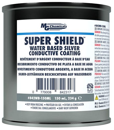 SUPER SHIELDÂ Water Based Silver Conductive Coating (mg_842WB-150ML)