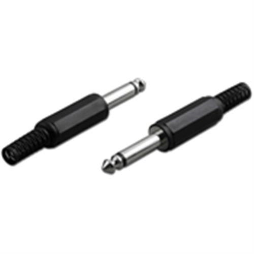 6.3mm Stereo Plug Plastic Handl Solder OD6mm (6.3-0601)