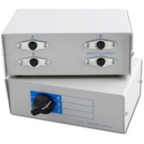 DATA SWITCH BOX MiniDin 8 3-WAY (ABM-MD8-3)
