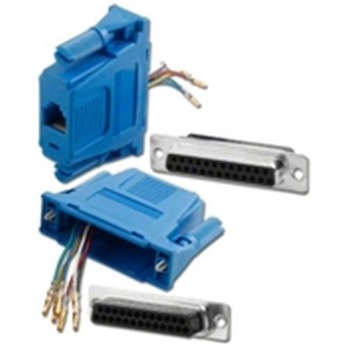 DB25/F TO RJ11 1PC MOD ADPT BLUE (ADM-25F6-BL)