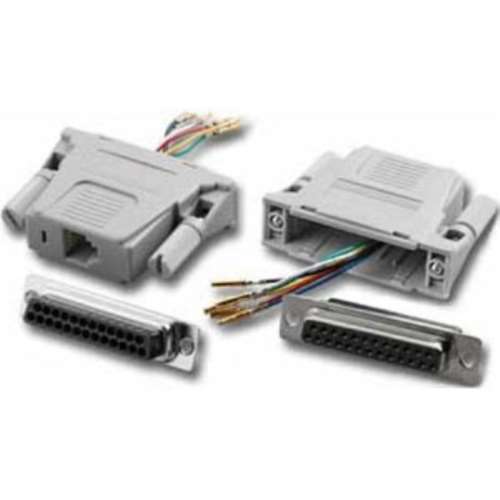 DB25/F TO RJ11 1PC MOD ADPT GRAY (ADM-25F6-GR)
