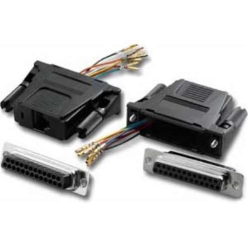 DB25/F TO RJ45 1PC MOD ADPT BLACK (ADM-25F8-BK)