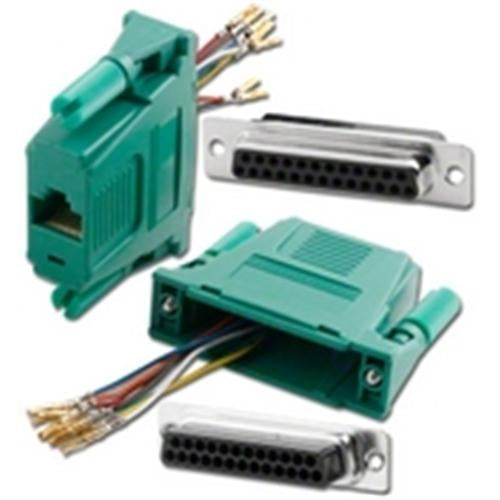 DB25/F TO RJ45 1PC MOD ADPT GREEN (ADM-25F8-GN)