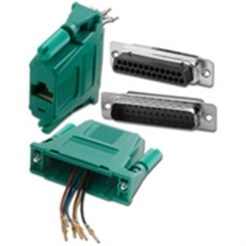 DB25/M TO RJ45 1PC MOD ADPT GREEN (ADM-25M8-GN)