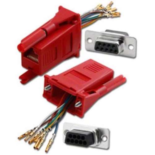 DB9/F TO RJ45 1PC MOD ADPT RED (ADM-9F8-RD)