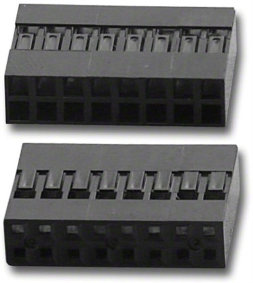 BLACK LATCH HOUSING 2X8C DUAL ROW (BLD-2X8)