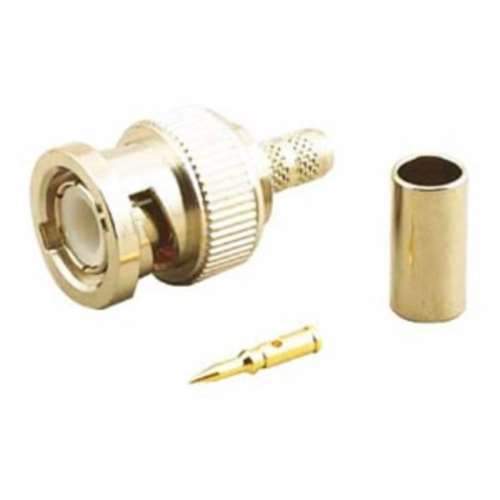 RG58/U DUAL CRIMP PLUG (BNC-3022P)
