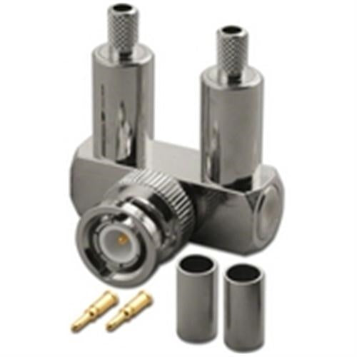 Y DUAL CRIMP PLUG FOR RG58/U 90 DEGREE (BNC-7067)