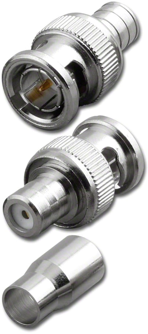 FOR RG59/U 75 Ohm 2 PIECES CRIMP PLUG (BNC-7071X-75)