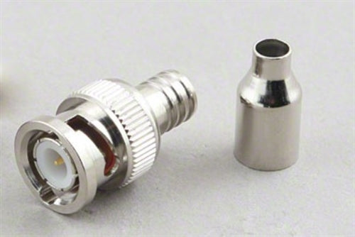 FOR RG-58 PLENUM 2-PC CRIMP PLUG (BNC-7075)
