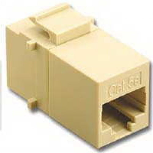 CAT 5E FEED THRU 8P8C JACK IVORY (DC-1021-8-IV-5E)